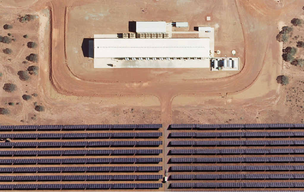 MASSIVE POWER GRID: An impression of what the solar panel project will look like once completed at the DeGrussa mine. MASSIVE POWER GRID: An impression of what the solar panel project will look like once completed at the DeGrussa mine.